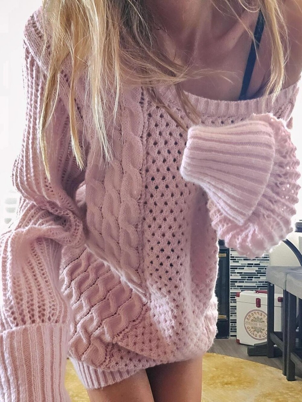 Oversized Slouchy Knit Sweater Tuinc